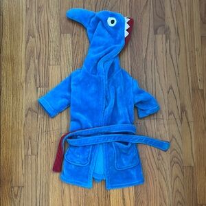 Blue Shark Hooded Robe for Kids